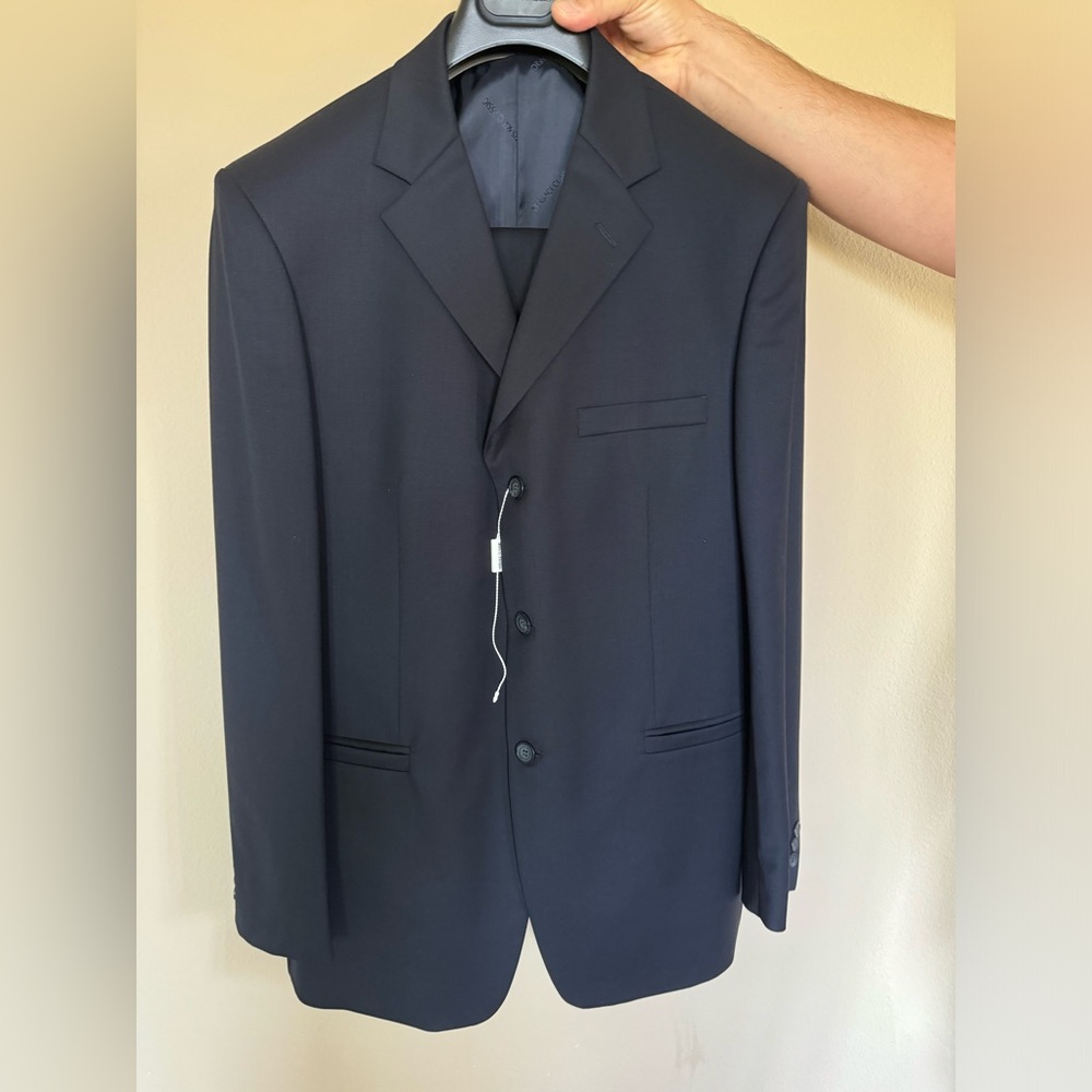 Brand new navy Versace suit